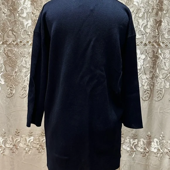NWT Size M Robert Collina Navy Sweater Blazer